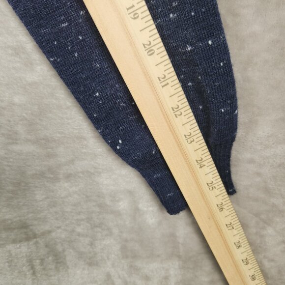 7 For All Mankind Wool Blend Heathered Blue Pullover Men's Size L - Picture 6 of 6